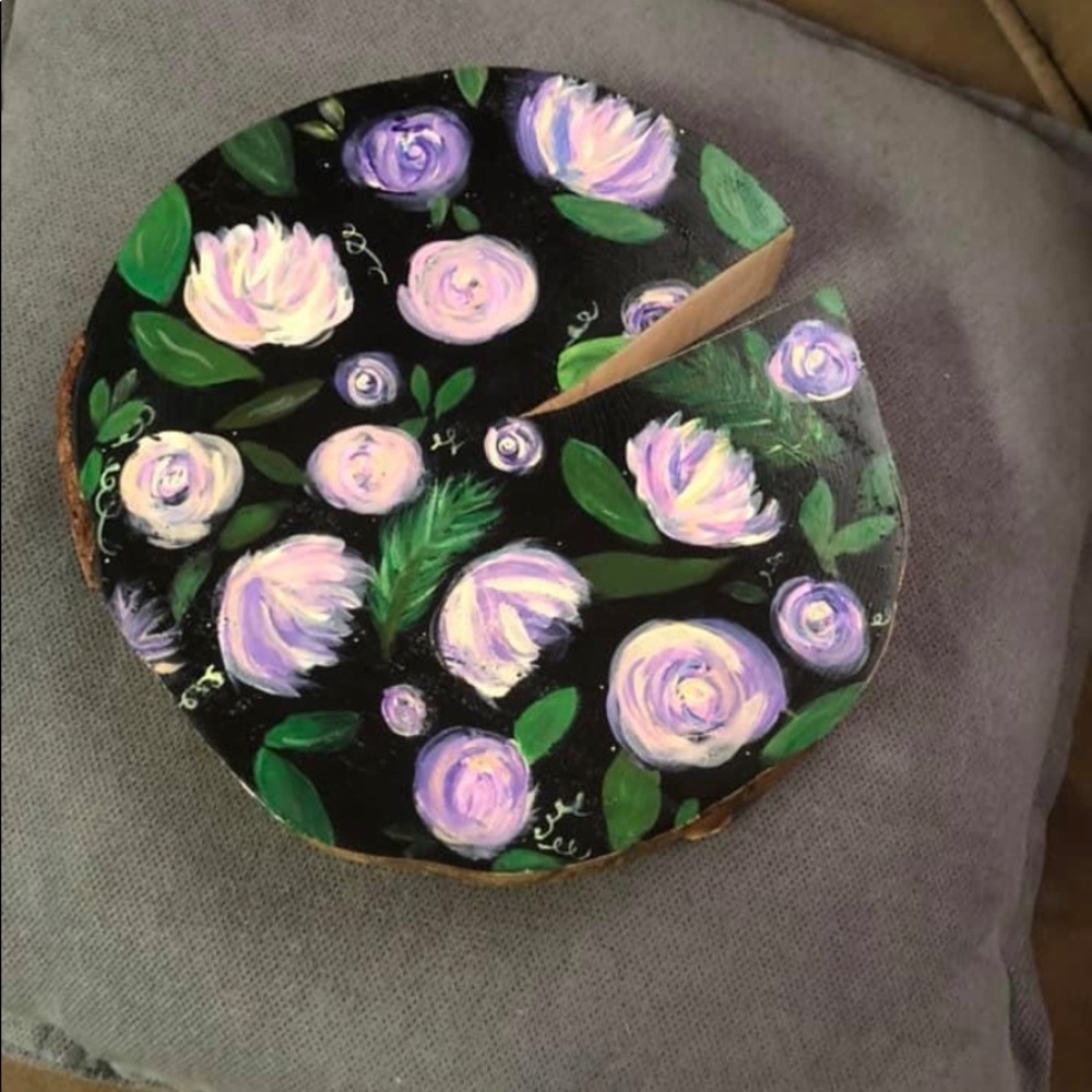 Art log decorative Lilly pad